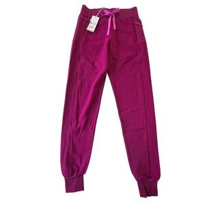 FIGS Boston Slim XXS Tall Jogger Scrub Pants XX Small Dark Magenta Purple New